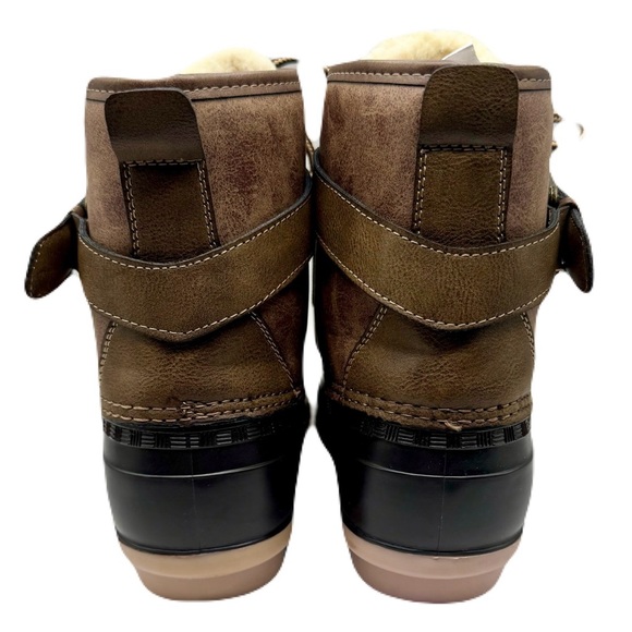 Madden Girl Lacee Duck Boots Women's Waterproof Winter Outdoor Plaid Lined 8M - Picture 3 of 12